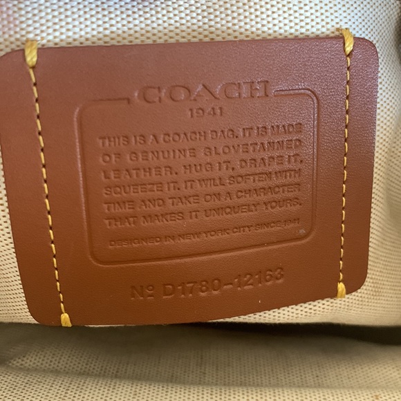 Coach 1941 Dakotah Prairie Rivet Studded Glovetanned Leather Satchel - Picture 12 of 16